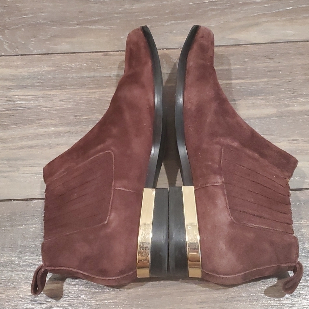 Zara women Suede ankle boots sz US8 - Picture 7 of 12